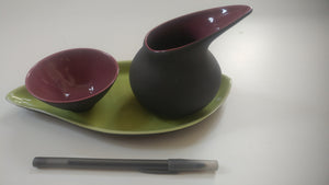 Olive Oil & Balsamic Porcelain Set